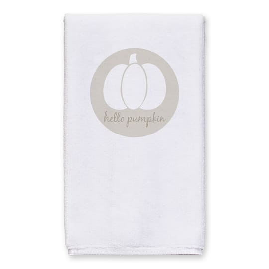 Hello Pumpkin Brown Tea Towel Set